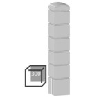 Бетонный столбик «кубик» 300х300х2000 мм